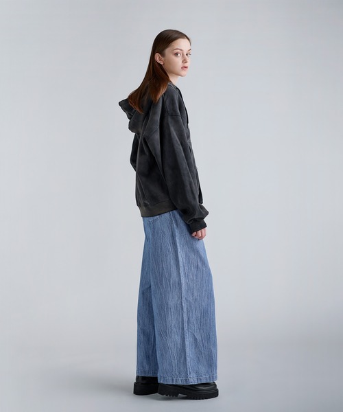 SOCCE（ソーシー）の「ハイウエストワッシャーデニム（デニムパンツ・メンズ・ブルー/ネイビー・S/M/L/XL）」の20枚目の写真