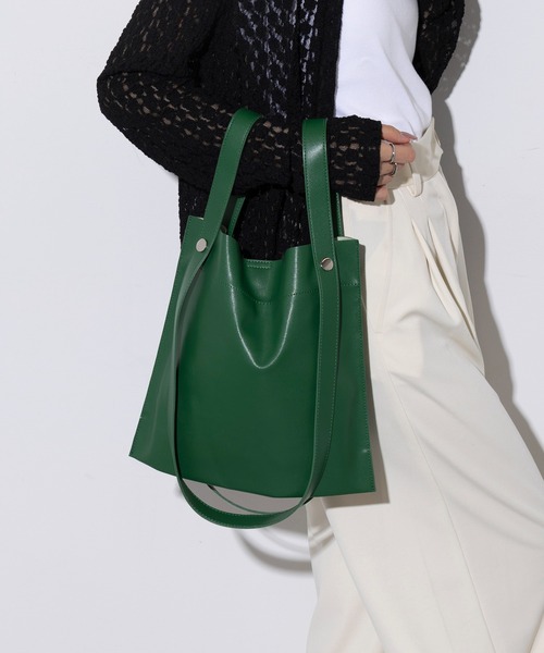 セール】【BEAURE】カウレザー 2デザイン ハンドル 薄マチ トート B