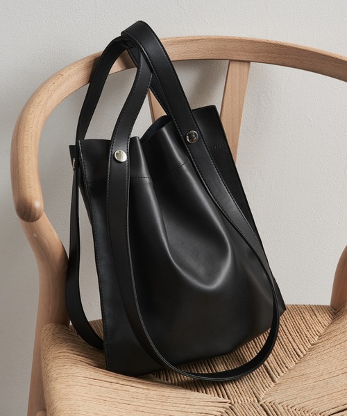 セール】【BEAURE】カウレザー 2デザイン ハンドル 薄マチ トート B