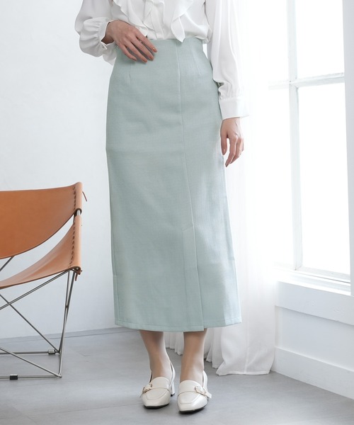 TRUDEA（トルディア）の「【美人百花掲載】ブッチャーナロータイトスカート（スカート・レディース・ミント/ネイビー/ブラック・SMALL/MEDIUM）」の4枚目の写真