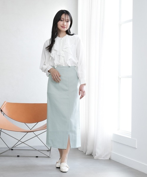 TRUDEA（トルディア）の「【美人百花掲載】ブッチャーナロータイトスカート（スカート・レディース・ミント/ネイビー/ブラック・SMALL/MEDIUM）」の7枚目の写真