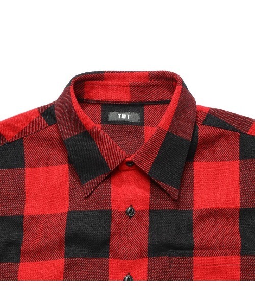 TMT（ティーエムティー）の「バッファローチェックシャツ（シャツ/ブラウス・メンズ・ブルー/グレー/ホワイト/レッド・MEDIUM/LARGE/X-LARGE）」の22枚目の写真