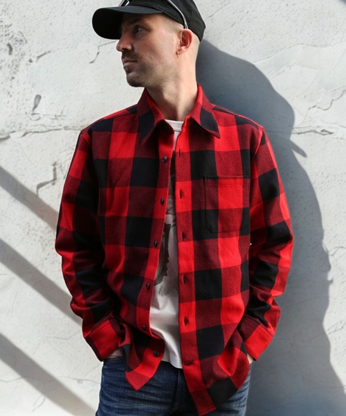 TMT（ティーエムティー）の「バッファローチェックシャツ（シャツ/ブラウス・メンズ・ブルー/グレー/ホワイト/レッド・MEDIUM/LARGE/X-LARGE）」の6枚目の写真