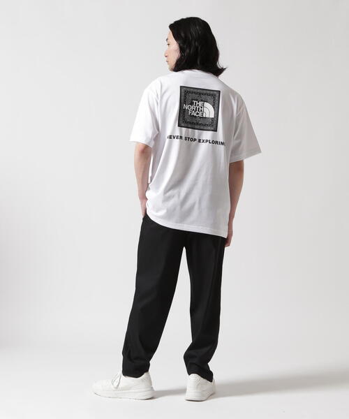 THE NORTH FACE（ザノースフェイス）の「THE NORTH FACE/ザ・ノース・フェイス/s/s Bandana Square Logo Tee（Tシャツ/カットソー・メンズ・ホワイト/ブラック・S/M/L/XL）」の15枚目の写真