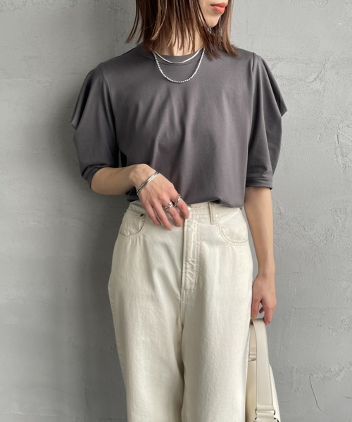 mizuiro ind / ミズイロインド mizuiro ind ドレープスリーブT mizuiro ind ドレープスリーブT｜ MARcourt ONLINE STORE