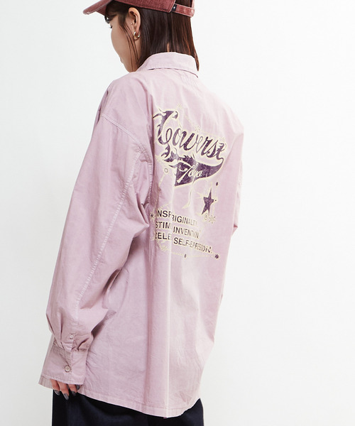 CONVERSE TOKYO(コンバーストウキョウ)の「PIGMENT DYE CONSTELLATION BACK PRINT SHIRT(シャツ/ブラウス・レディース・ピンク/ホワイト/ブラック・SMALL/MEDIUM)」の20枚目の写真