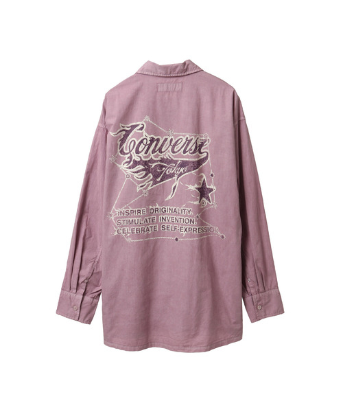 CONVERSE TOKYO(コンバーストウキョウ)の「PIGMENT DYE CONSTELLATION BACK PRINT SHIRT(シャツ/ブラウス・レディース・ピンク/ホワイト/ブラック・SMALL/MEDIUM)」の14枚目の写真
