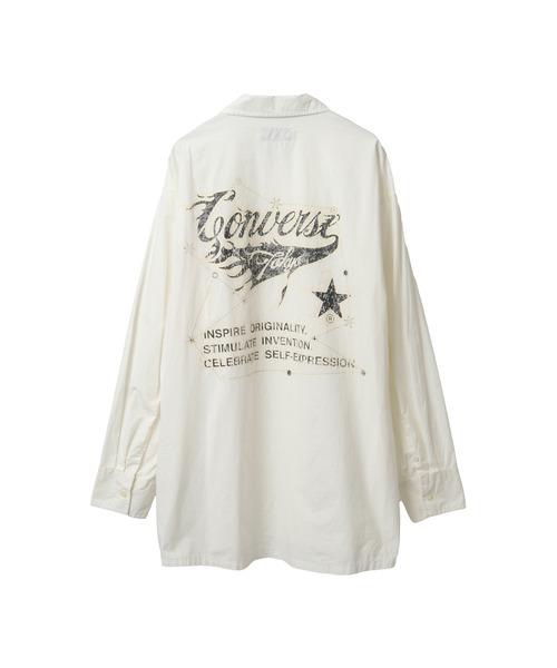 CONVERSE TOKYO(コンバーストウキョウ)の「PIGMENT DYE CONSTELLATION BACK PRINT SHIRT(シャツ/ブラウス・レディース・ピンク/ホワイト/ブラック・SMALL/MEDIUM)」の12枚目の写真