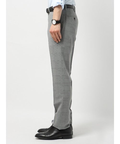 SUIT SQUARE(スーツスクエア)の「涼しい最高パンツ テーパードパンツ ウォッシャブル NON IRON グレンチェック RS07(スラックス・メンズ・グレー系/ネイビー系・M(79cm)/SS(73cm)/S(76cm)/3L(88cm)/LL(85cm)/L(82cm))」の21枚目の写真