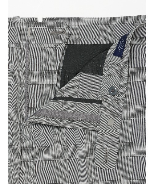 SUIT SQUARE(スーツスクエア)の「涼しい最高パンツ テーパードパンツ ウォッシャブル NON IRON グレンチェック RS07(スラックス・メンズ・グレー系/ネイビー系・M(79cm)/SS(73cm)/S(76cm)/3L(88cm)/LL(85cm)/L(82cm))」の17枚目の写真