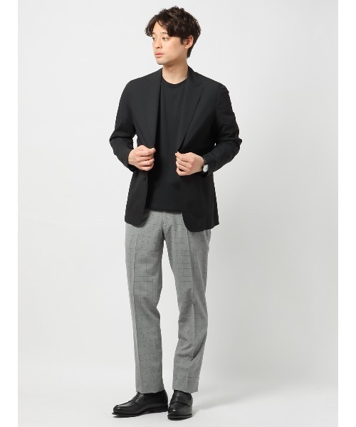 SUIT SQUARE(スーツスクエア)の「涼しい最高パンツ テーパードパンツ ウォッシャブル NON IRON グレンチェック RS07(スラックス・メンズ・グレー系/ネイビー系・M(79cm)/SS(73cm)/S(76cm)/3L(88cm)/LL(85cm)/L(82cm))」の13枚目の写真