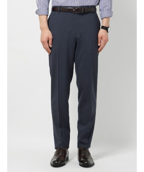 SUIT SQUARE(スーツスクエア)の「涼しい最高パンツ テーパードパンツ ウォッシャブル NON IRON グレンチェック RS07(スラックス・メンズ・グレー系/ネイビー系・M(79cm)/SS(73cm)/S(76cm)/3L(88cm)/LL(85cm)/L(82cm))」の12枚目の写真