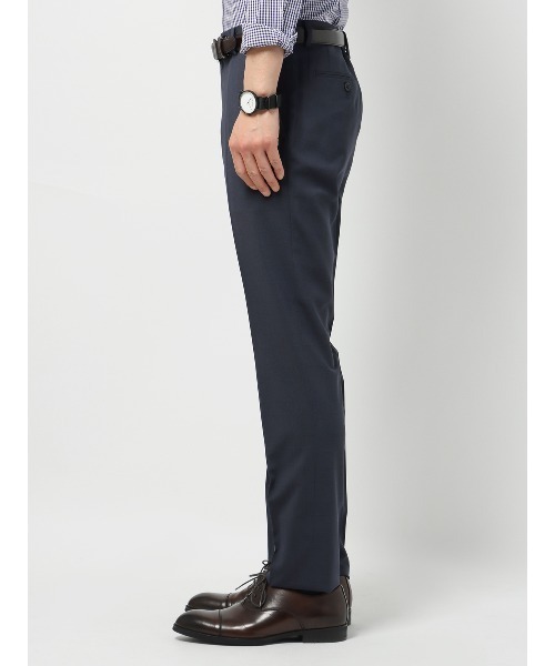SUIT SQUARE(スーツスクエア)の「涼しい最高パンツ テーパードパンツ ウォッシャブル NON IRON グレンチェック RS07(スラックス・メンズ・グレー系/ネイビー系・M(79cm)/SS(73cm)/S(76cm)/3L(88cm)/LL(85cm)/L(82cm))」の11枚目の写真