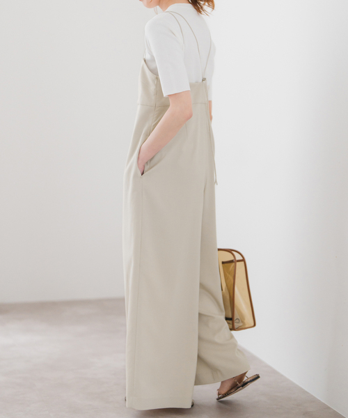 Spick & Span リネンライクキャミサロペット スピックアンドスパン Spick & Span（スピックアンドスパン）の「#リネンライクキャミ