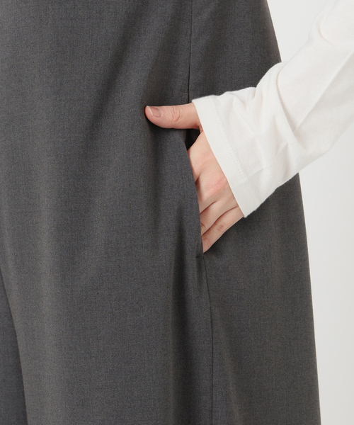 Spick & Span(スピックアンドスパン)の「ダブルストリングキャミサロペット(サロペット/オーバーオール・レディース・グレー/ベージュ・36/38)」の21枚目の写真