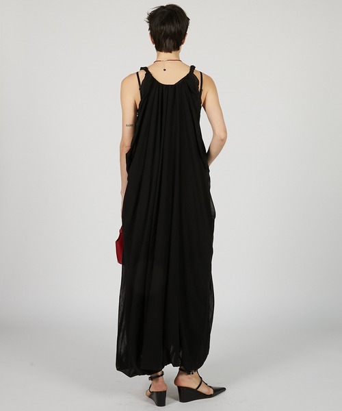 Gathered Balloon Dress