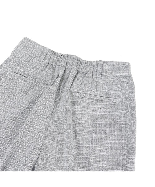 AOYAMA（アオヤマ）の「【単品力も抜群！パンツ】ツイード調ストレートパンツ｜通勤＆オフィス＆入卒＆セレモニー＆オケージョン｜洗える・ストレッチ・セットアップ着用可｜（その他パンツ・レディース・グレー・S/M/L）」の19枚目の写真