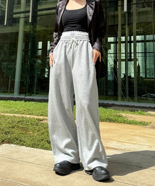 uyu.（ウユ）の「レースダブルウエストスウェットパンツ（スウェットパンツ・レディース・ネイビー/ブラック/グレー・FREE）」の22枚目の写真