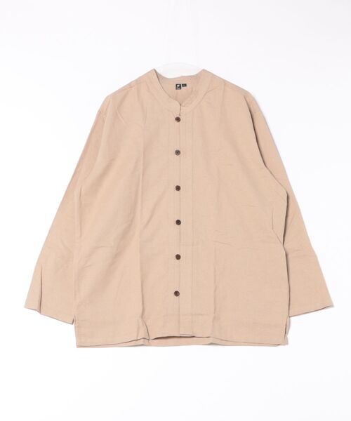 チャイハネ(チャイハネ)の「【チャイハネ】ベネパニMEN'SシャツL(シャツ/ブラウス・メンズ・ベージュ/グレー/ブルー・L)」の3枚目の写真