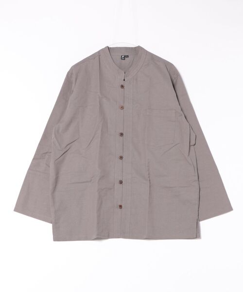チャイハネ(チャイハネ)の「【チャイハネ】ベネパニMEN'SシャツL(シャツ/ブラウス・メンズ・ベージュ/グレー/ブルー・L)」の2枚目の写真