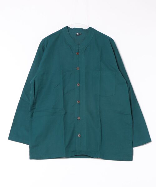 チャイハネ(チャイハネ)の「【チャイハネ】ベネパニMEN'SシャツL(シャツ/ブラウス・メンズ・ベージュ/グレー/ブルー・L)」の1枚目の写真