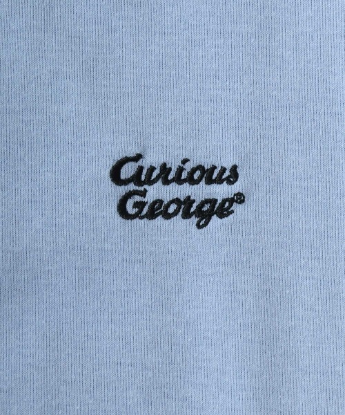 MARUKAWA（マルカワ）の「Curious George/おさるのジョージ キャラクター ワンポイント刺繍 バックプリント 半袖Tシャツ（Tシャツ/カットソー・レディース・サックスブルー/アッシュグレー/ライトグリーン/グレイッシュベージュ・M/L）」の16枚目の写真