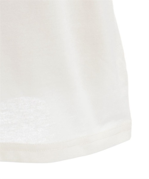 axes femme（アクシーズファム）の「ロゴ刺繍フリル衿Ｔシャツ（Tシャツ/カットソー・キッズ・ラベンダー/ホワイト・MEDIUM/LARGE/X-LARGE）」の4枚目の写真