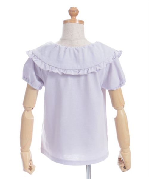 あっこ　0912 セール】ロゴ刺繍フリル衿Tシャツ（Tシャツ/カットソー）｜axes femme