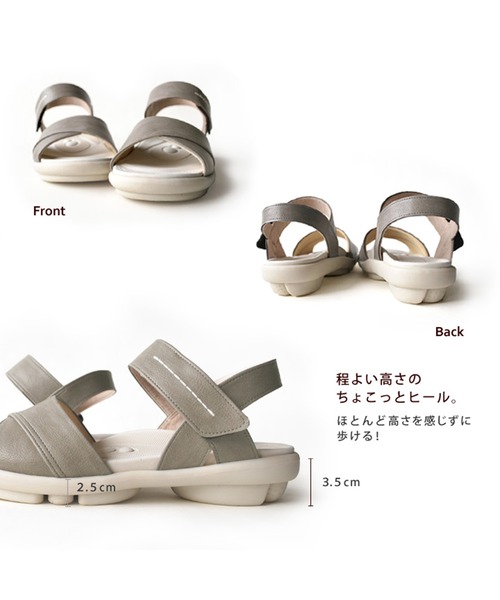 Re:getA（リゲッタ）の「2ball TB201　バックストラップサンダル（サンダル・レディース・ブラック/ダークブラウン/オレンジ/アイボリー/レッド/グレー/イエロー・LL/L/S/M）」の11枚目の写真