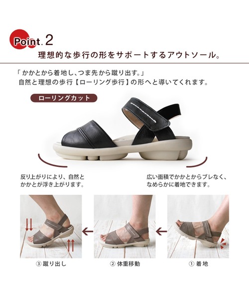 Re:getA（リゲッタ）の「2ball TB201　バックストラップサンダル（サンダル・レディース・ブラック/ダークブラウン/オレンジ/アイボリー/レッド/グレー/イエロー・LL/L/S/M）」の14枚目の写真