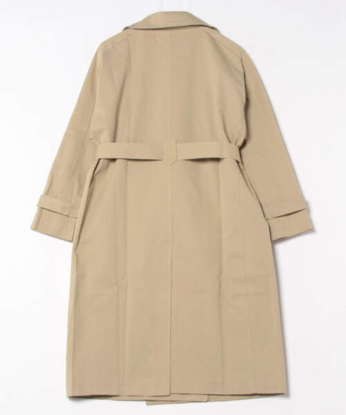 aimoha（アイモハ）の「コットンロングトレンチコート（トレンチコート・レディース・ブラック/ベージュ/ブルー・FREE）」の4枚目の写真