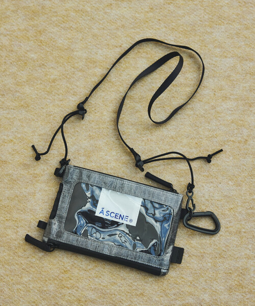 A SCENE(エーシーン)の「A SCENE/エーシーン Dock in pouch with Dyneema ドックイン ポーチ ウィズ ダイニーマ(ショルダーバッグ・メンズ・ホワイト/ブラック・ONE SIZE)」の6枚目の写真