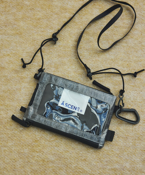 A SCENE(エーシーン)の「A SCENE/エーシーン Dock in pouch with Dyneema ドックイン ポーチ ウィズ ダイニーマ(ショルダーバッグ・メンズ・ホワイト/ブラック・ONE SIZE)」の7枚目の写真
