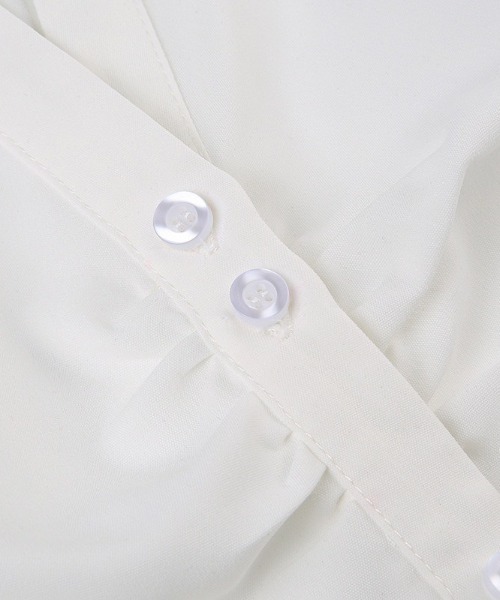 almo(アルモ)の「【LAMPOON】シャーリングシャツ(シャツ/ブラウス・レディース・ホワイト/ブラック・MEDIUM/LARGE/SMALL)」の7枚目の写真