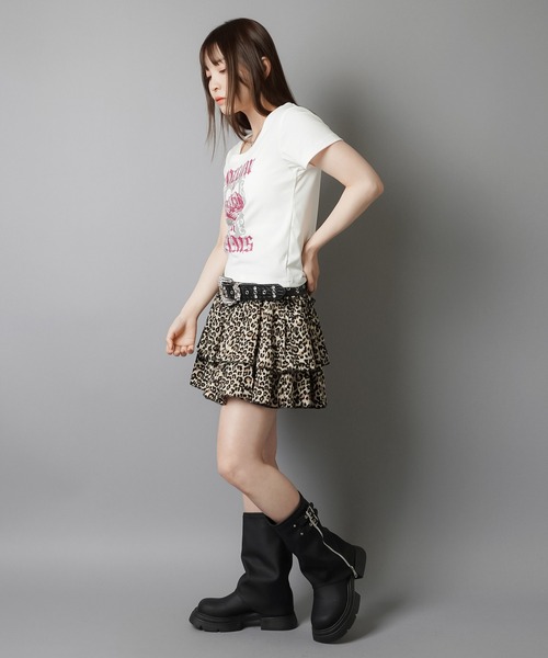 SPINNS(スピンズ)の「平成ギャルTシャツ/クラウンラメ(Tシャツ/カットソー・レディース・オフホワイト/ブラック・ONESIZE)」の13枚目の写真