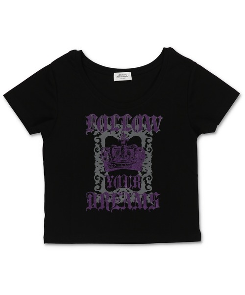 SPINNS(スピンズ)の「平成ギャルTシャツ/クラウンラメ(Tシャツ/カットソー・レディース・オフホワイト/ブラック・ONESIZE)」の16枚目の写真