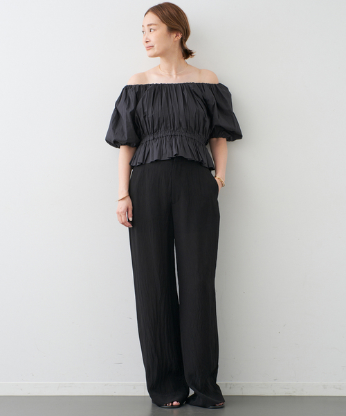 ドゥーズィエムクラスMERLETTE/マーレット/ScoopNeckBlouse ドゥーズィエムクラスMERLETTE/マーレット/ScoopNeckBlouse