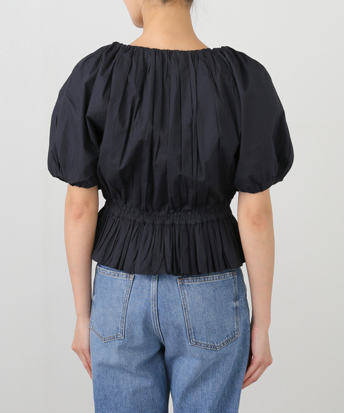 Merlette - Merlette/マーレット/ブラウス/ネイビー/綿 MERLETTE/マーレット】Scoop Neck Blouse（シャツ/ブラウス