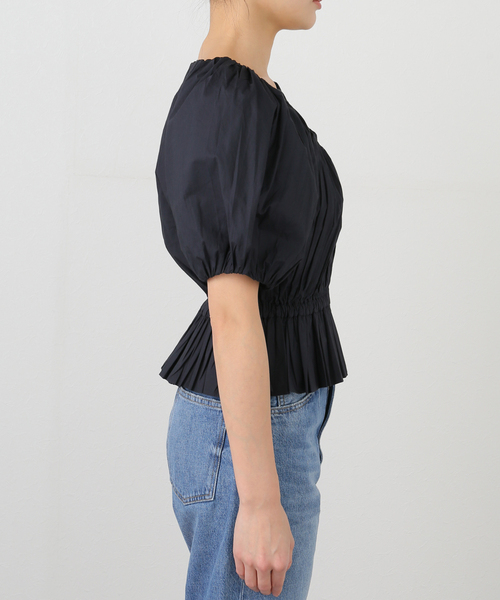 マーレット　カットソー MERLETTE/マーレット】Scoop Neck Blouse（シャツ/ブラウス