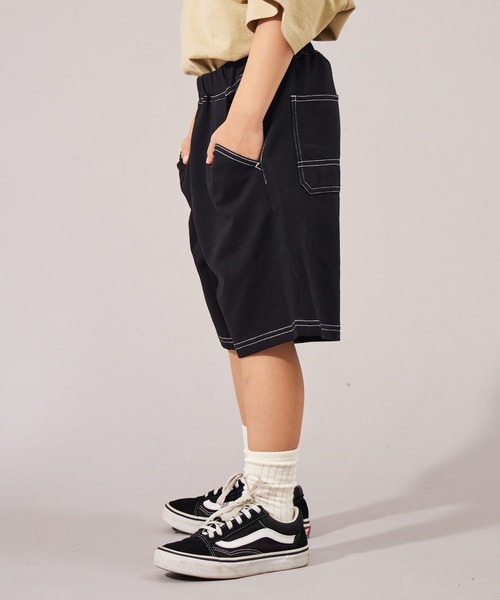 PAIRMANON STREET（ペアマノンストリート）の「【摩擦に強いミニ裏毛】【PAIRMANON STREET】ショート ペインターパンツ（その他パンツ・キッズ・ブラウン/パープル/グレー/ブラック・110/160/130/100/90/140/120/150）」の6枚目の写真