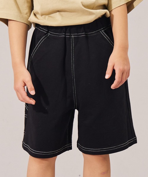 PAIRMANON STREET（ペアマノンストリート）の「【摩擦に強いミニ裏毛】【PAIRMANON STREET】ショート ペインターパンツ（その他パンツ・キッズ・ブラウン/パープル/グレー/ブラック・110/160/130/100/90/140/120/150）」の9枚目の写真