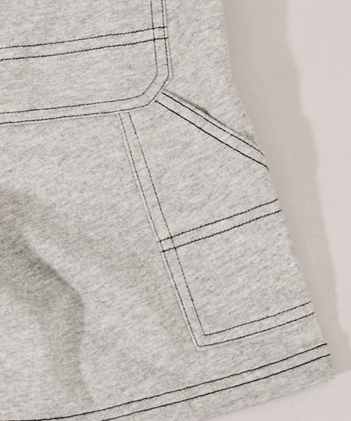 PAIRMANON STREET（ペアマノンストリート）の「【摩擦に強いミニ裏毛】【PAIRMANON STREET】ショート ペインターパンツ（その他パンツ・キッズ・ブラウン/パープル/グレー/ブラック・110/160/130/100/90/140/120/150）」の14枚目の写真