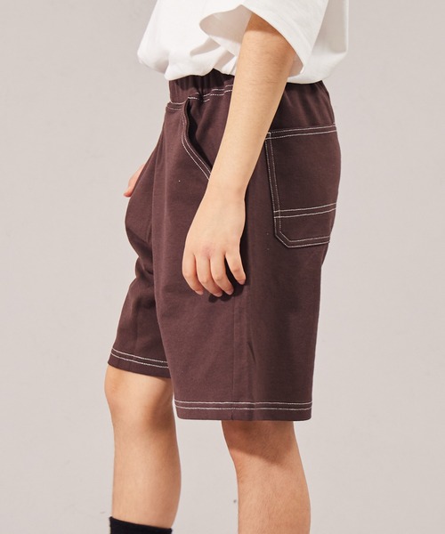 PAIRMANON STREET（ペアマノンストリート）の「【摩擦に強いミニ裏毛】【PAIRMANON STREET】ショート ペインターパンツ（その他パンツ・キッズ・ブラウン/パープル/グレー/ブラック・110/160/130/100/90/140/120/150）」の21枚目の写真