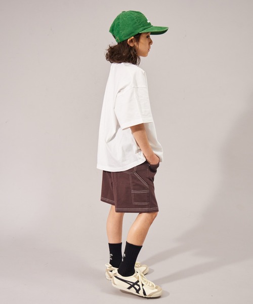 PAIRMANON STREET（ペアマノンストリート）の「【摩擦に強いミニ裏毛】【PAIRMANON STREET】ショート ペインターパンツ（その他パンツ・キッズ・ブラウン/パープル/グレー/ブラック・110/160/130/100/90/140/120/150）」の22枚目の写真