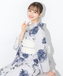 SOUBIEN（ソウビエン）の「“初心者でもプロの着姿”新二部式 セパレート浴衣3点セット（上衣・下衣・おはしょり布＋帯＋伊達締)【SOUBIEN】（浴衣）」
