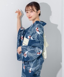 SOUBIEN（ソウビエン）の「“初心者でもプロの着姿”新二部式 セパレート浴衣3点セット（上衣・下衣・おはしょり布＋帯＋伊達締)【SOUBIEN】（浴衣）」