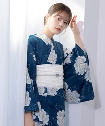 SOUBIEN（ソウビエン）の「“初心者でもプロの着姿”新二部式 セパレート浴衣3点セット（上衣・下衣・おはしょり布＋帯＋伊達締)【SOUBIEN】（浴衣）」