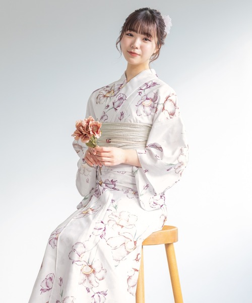 初心者でもプロの着姿”新二部式 セパレート浴衣3点セット（上衣