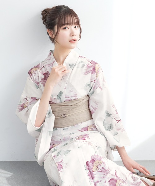初心者でもプロの着姿”新二部式 セパレート浴衣3点セット（上衣・下衣