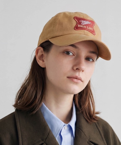 AMERICAN NEEDLE(アメリカンニードル)の「【AMERICAN NEEDLE/アメリカンニードル】Miller High Life Beer Twill Adjuster Baseball Cap(キャップ・メンズ・ブラウン・FREE)」の1枚目の写真